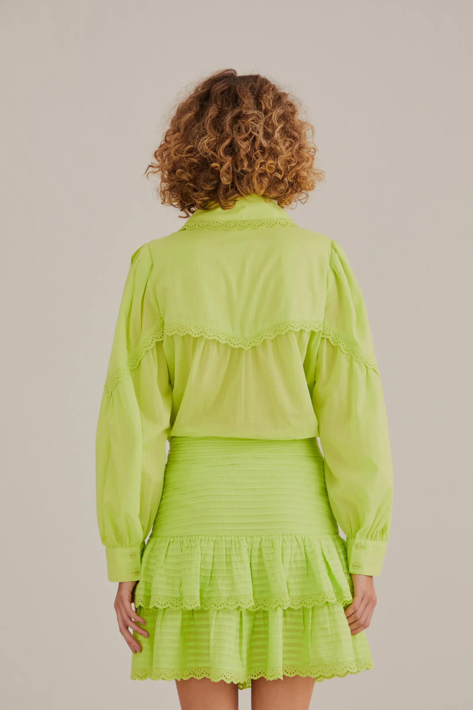 FARM Rio NEON GREEN MINI SKIRT Best