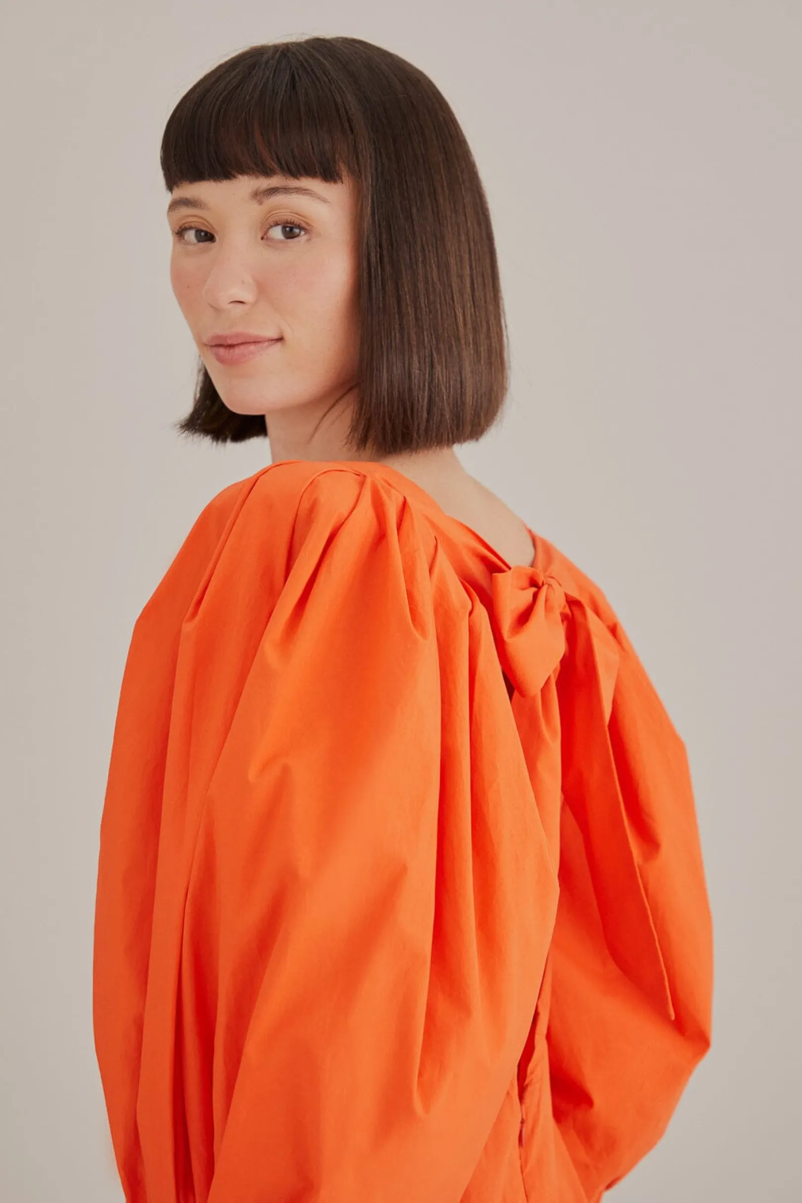 FARM Rio ORANGE OPEN BACK MINI DRESS Store