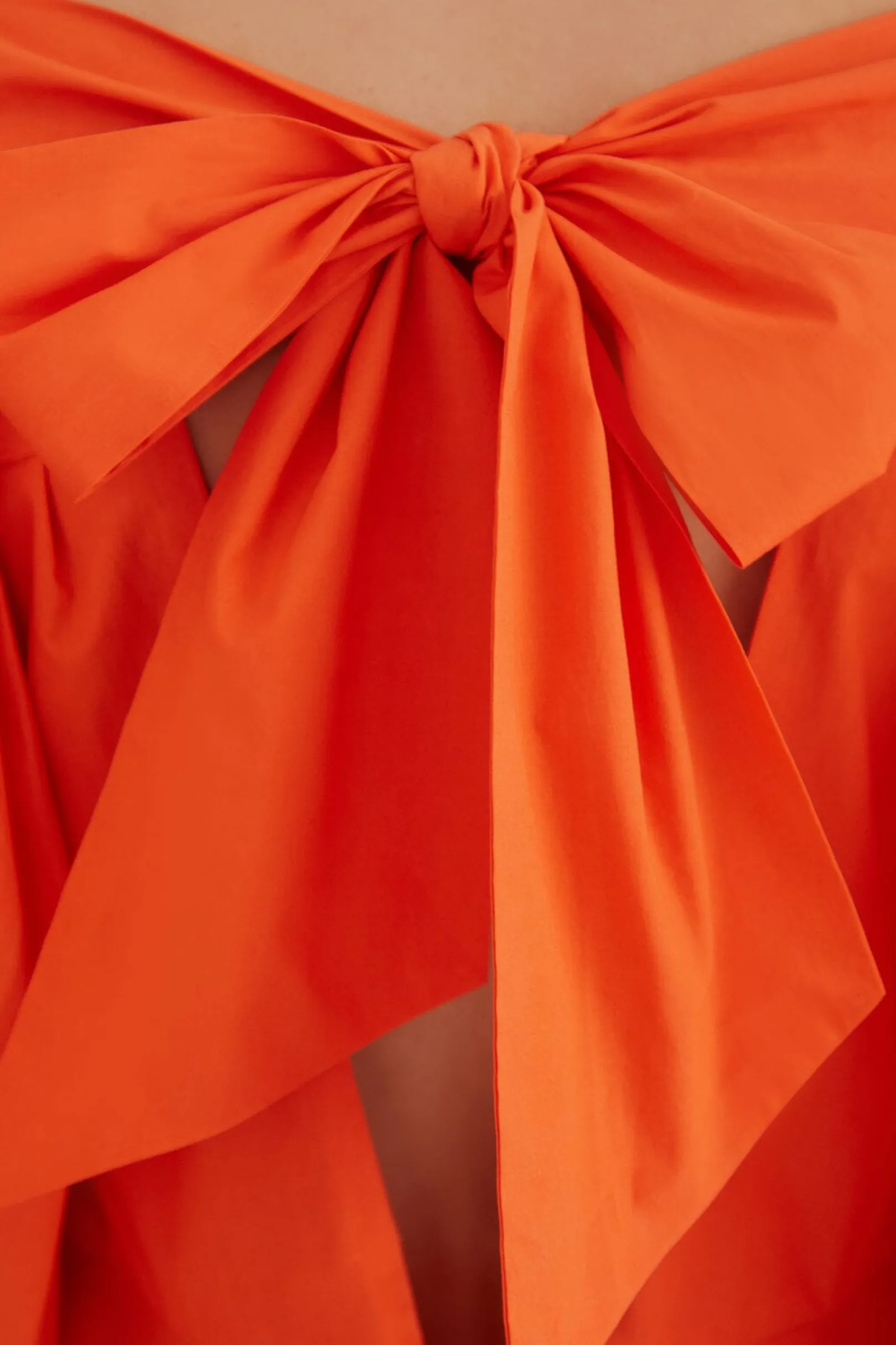 FARM Rio ORANGE OPEN BACK MINI DRESS Store