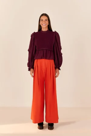 FARM Rio ORANGE TAILORED PANTS Outlet
