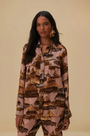 FARM Rio SHUHU BEIGE CARGO SHIRT Online