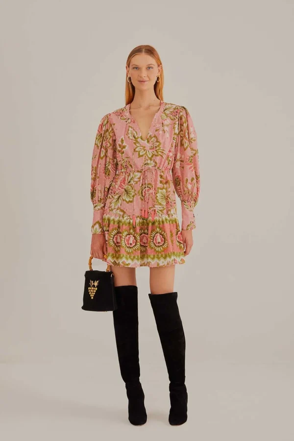 FARM Rio SOFT PINK AURA FLORAL MINI DRESS Online