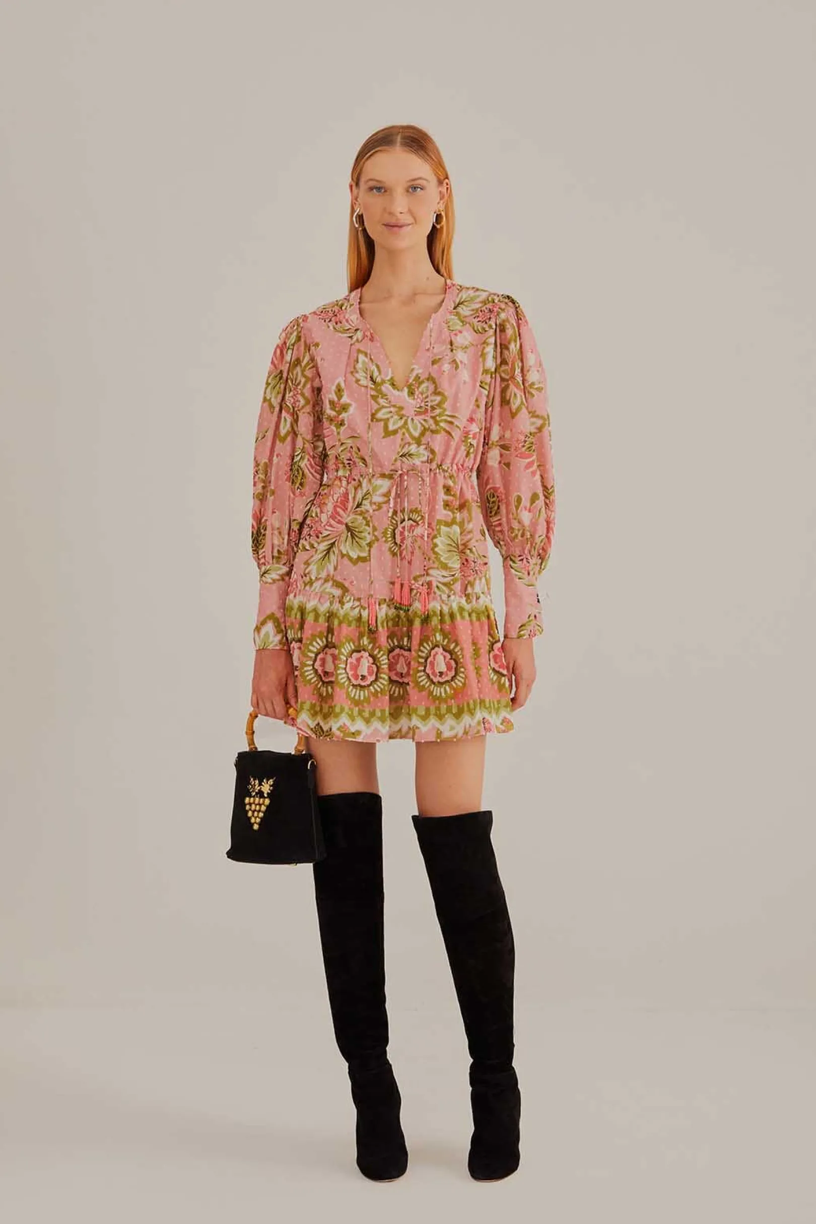 FARM Rio SOFT PINK AURA FLORAL MINI DRESS Online