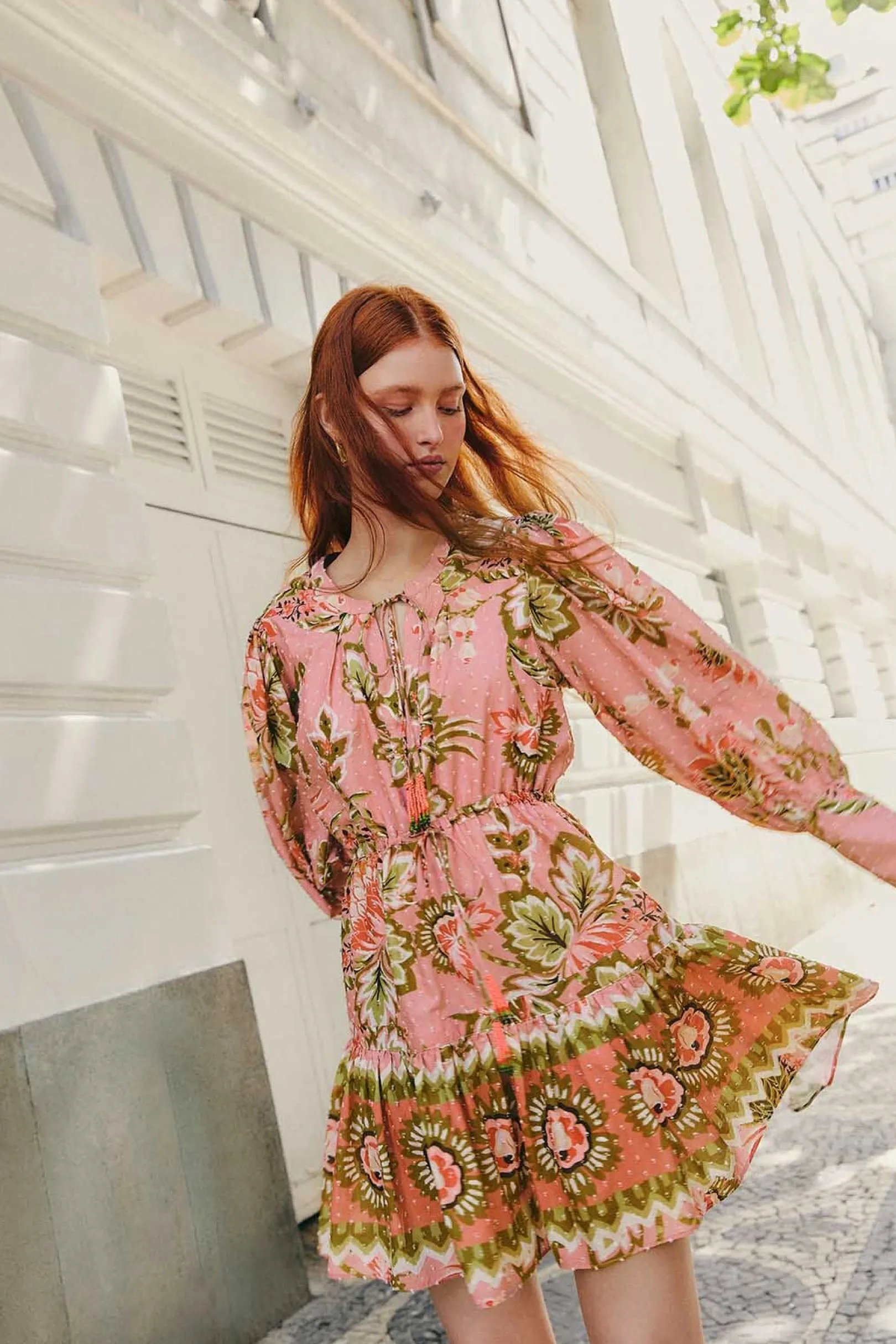 FARM Rio SOFT PINK AURA FLORAL MINI DRESS Online