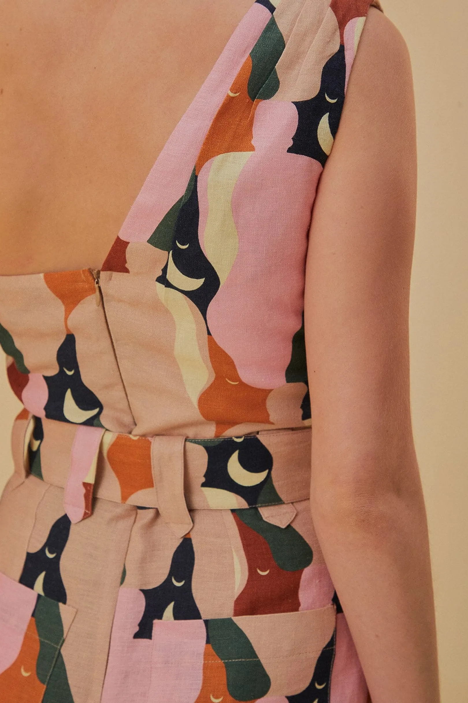 FARM Rio THE KISS MULTICOLOR ONE SHOULDER ROMPER Online