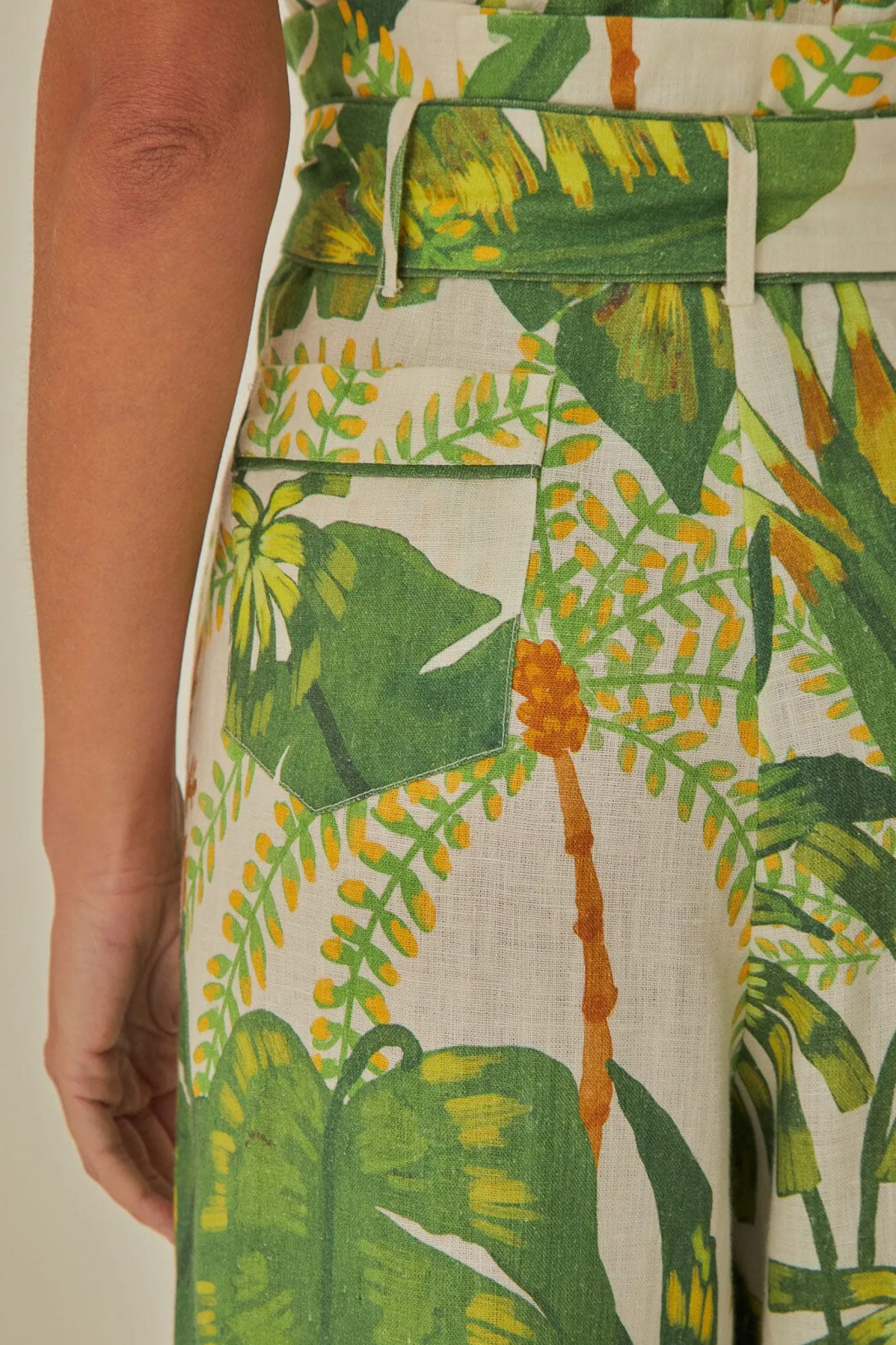 FARM Rio TROPICAL FOREST OFF-WHITE JUMPSUIT Flash Sale