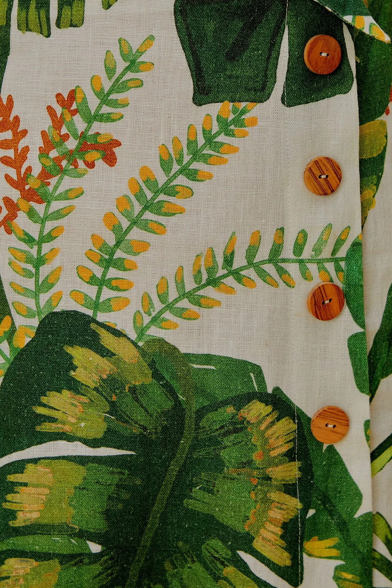 FARM Rio TROPICAL FOREST OFF-WHITE MINI DRESS Cheap