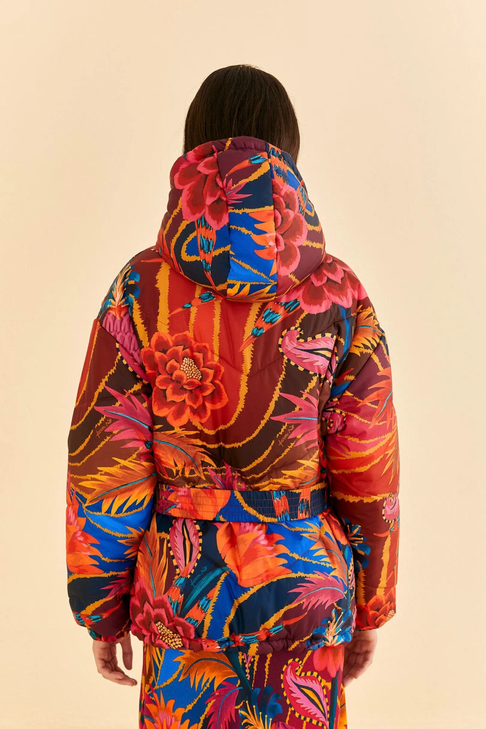 FARM Rio VINTAGE WAVE REVERSIBLE PUFFER JACKET Fashion