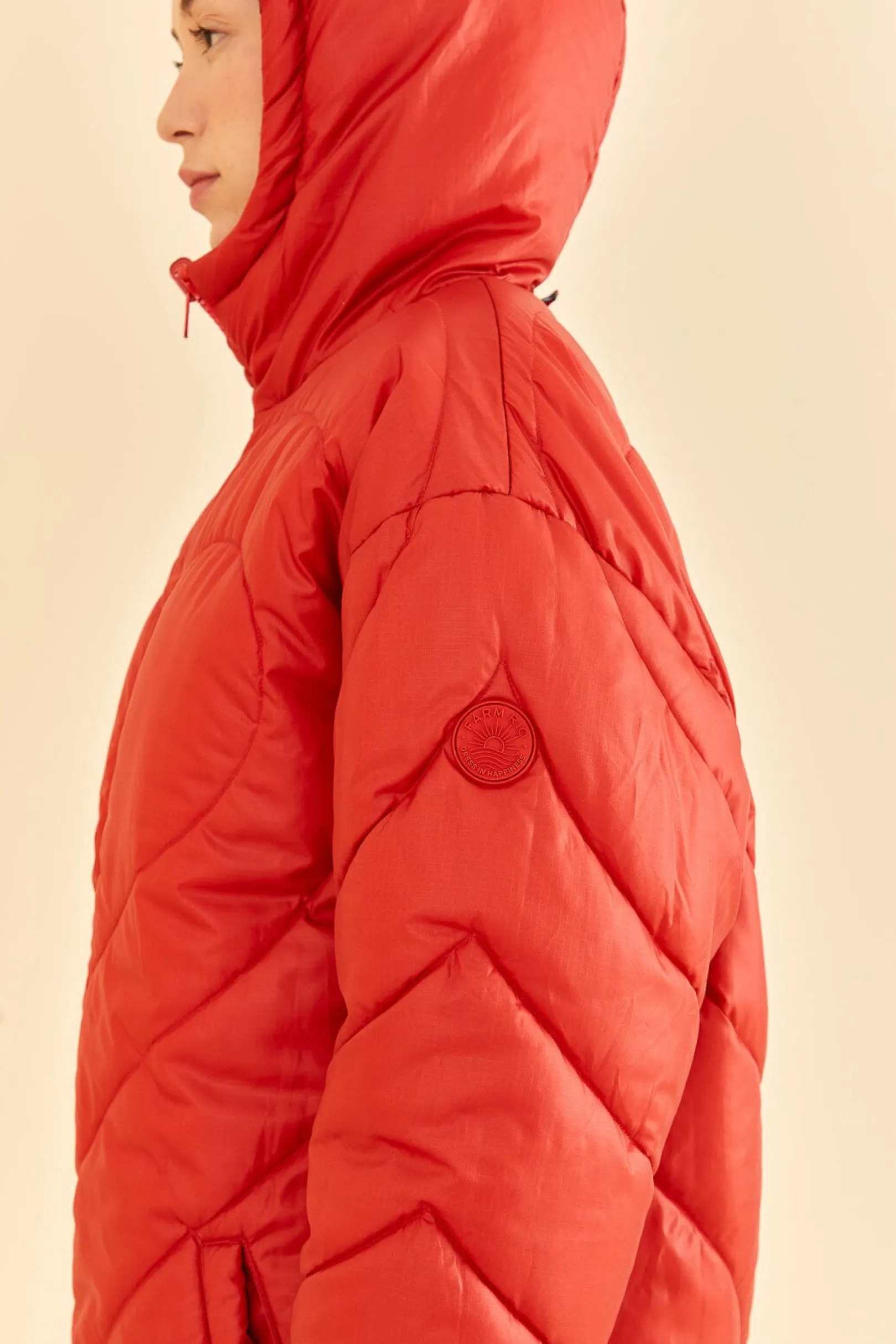 FARM Rio VINTAGE WAVE REVERSIBLE PUFFER JACKET Fashion