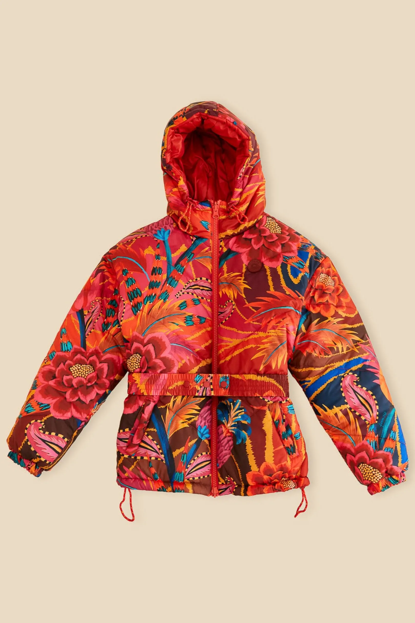 FARM Rio VINTAGE WAVE REVERSIBLE PUFFER JACKET Fashion