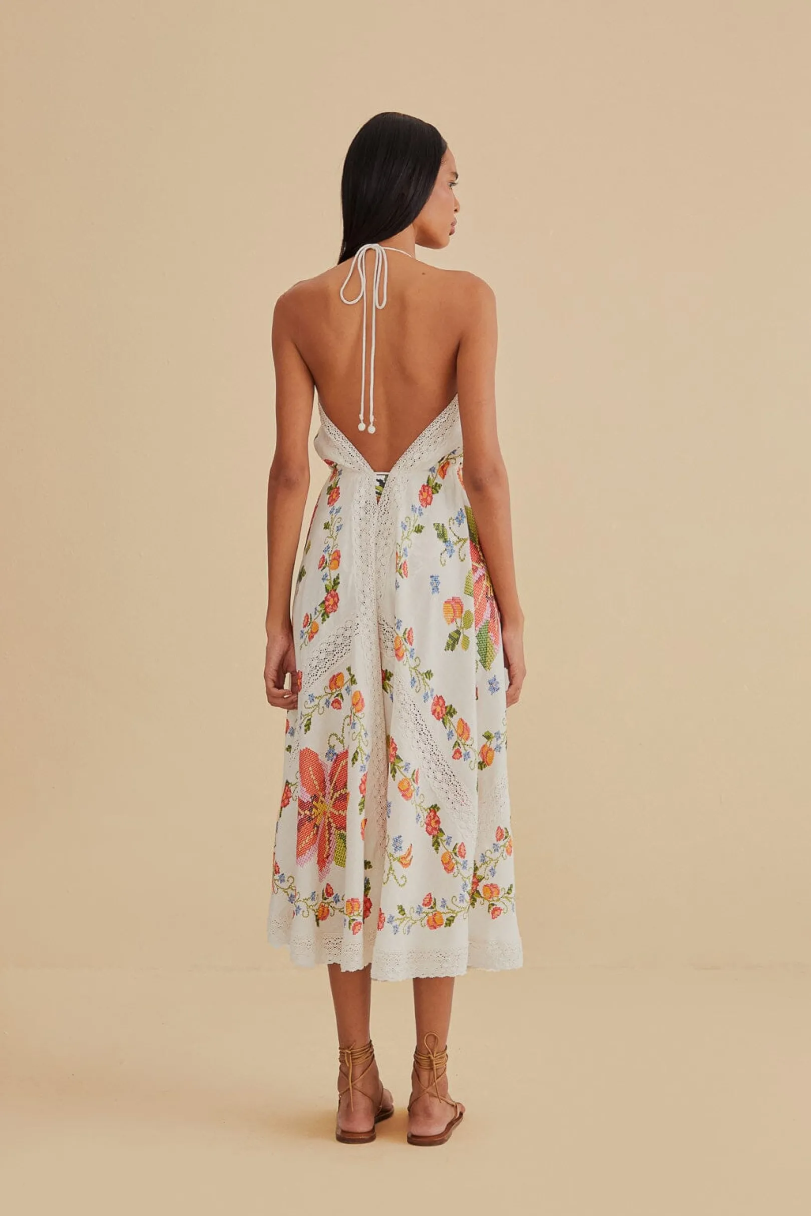 FARM Rio WHITE BANANA VITAMIN LACE COVER UP Shop