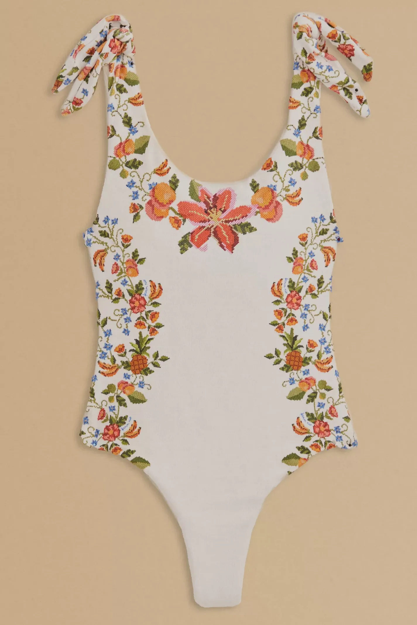 FARM Rio WHITE BANANA VITAMIN ONE PIECE SWIMSUIT Fashion