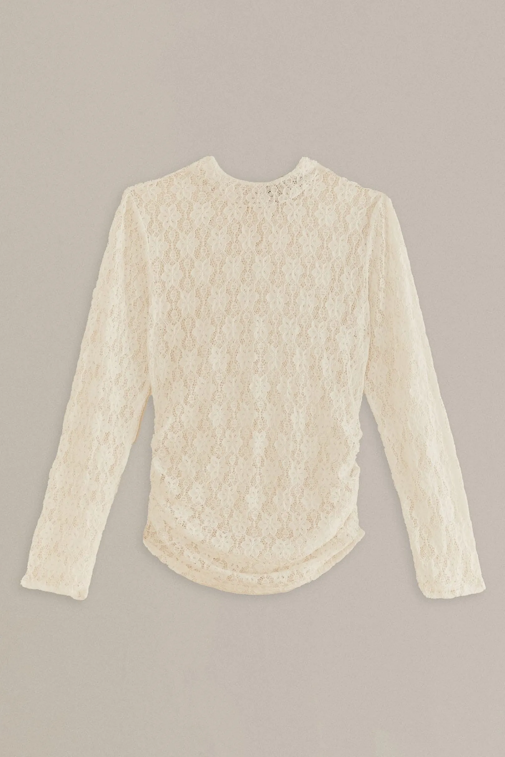 FARM Rio WHITE LACE LONG SLEEVE BLOUSE Hot